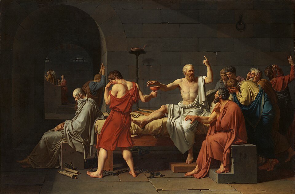 Jacques-Louis David Sokrates död