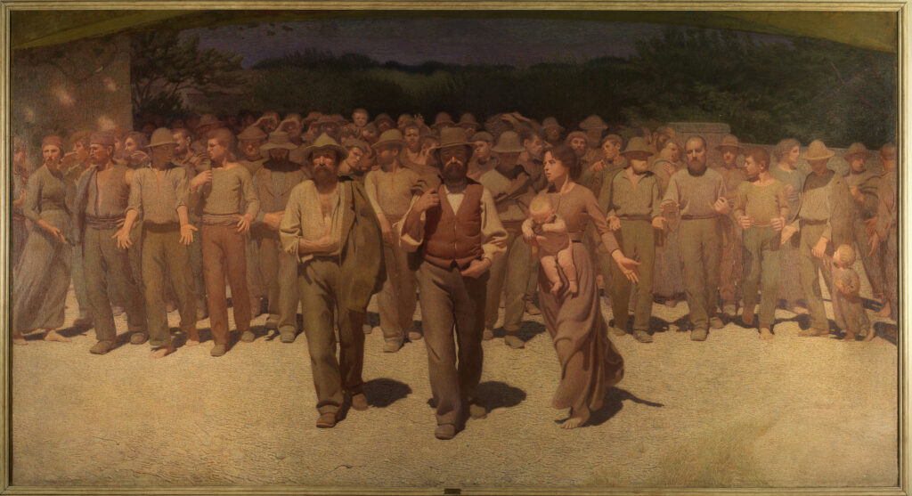 Giuseppe Pellizza da Volpedo, (1901), Il Quarto Stato
