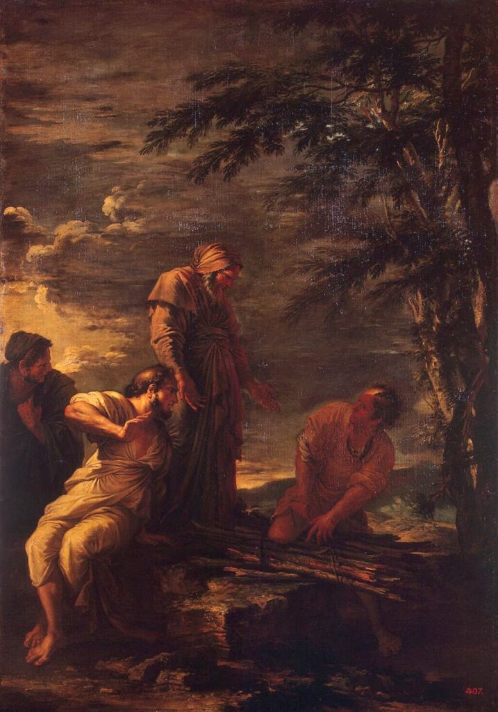 Salvator Rosa, (1663), Democritus and Protagoras